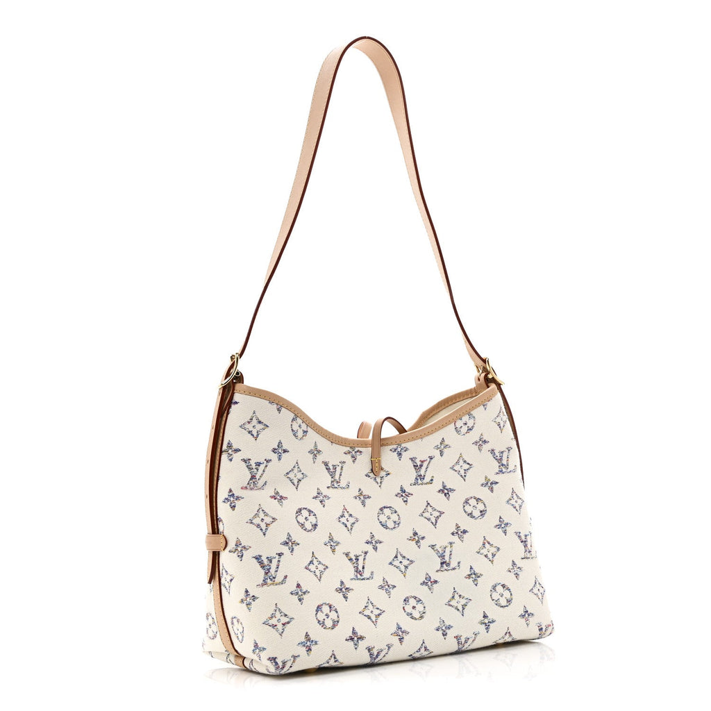 Louis Vuitton Monogram Jacquard CarryAll PM Multicolor Beige