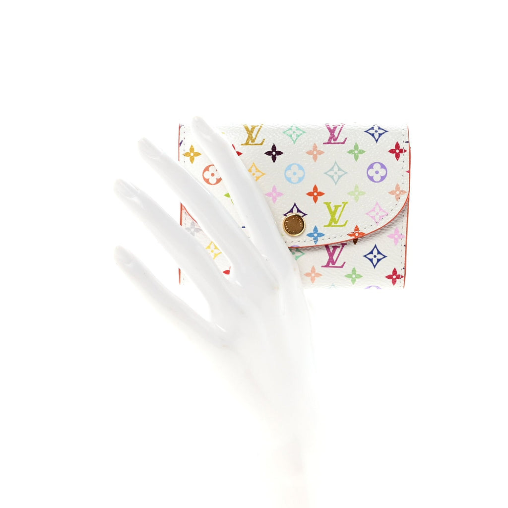 Louis Vuitton LV X TM Monogram Multicolor Rosalie Coin Purse White Kawaii Pink
