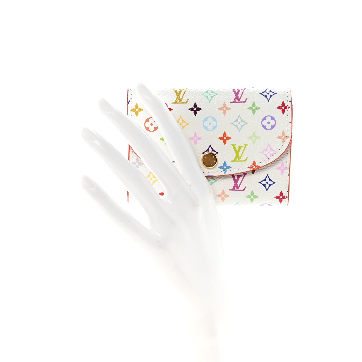 Louis Vuitton LV X TM Monogram Multicolor Rosalie Coin Purse White Kawaii Pink