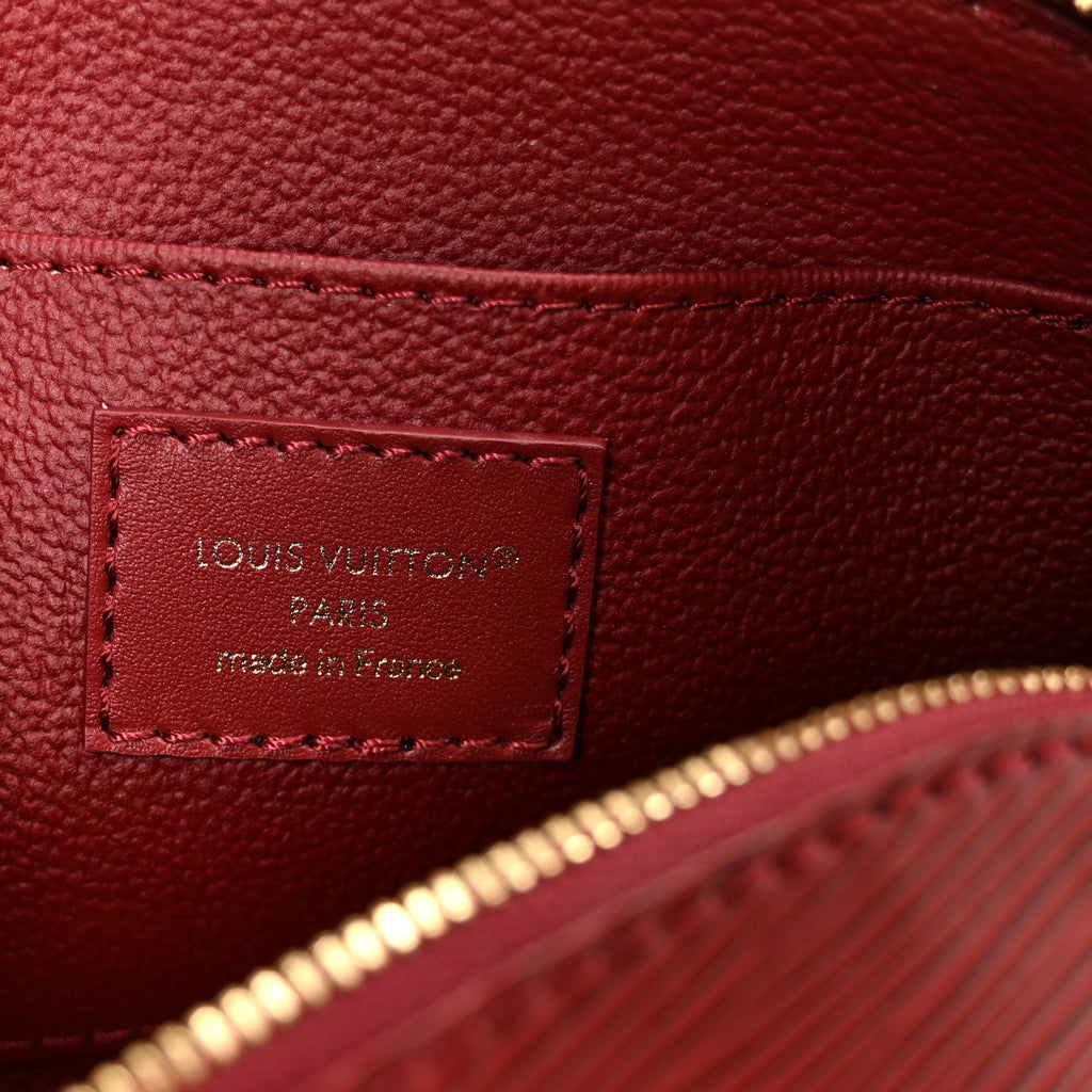 Louis Vuitton Epi Cosmetic Pouch PM Monogram Red