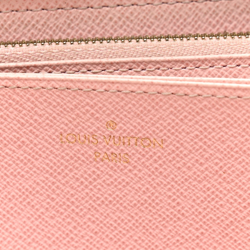 Louis Vuitton Monogram Zippy Wallet Rose Ballerine