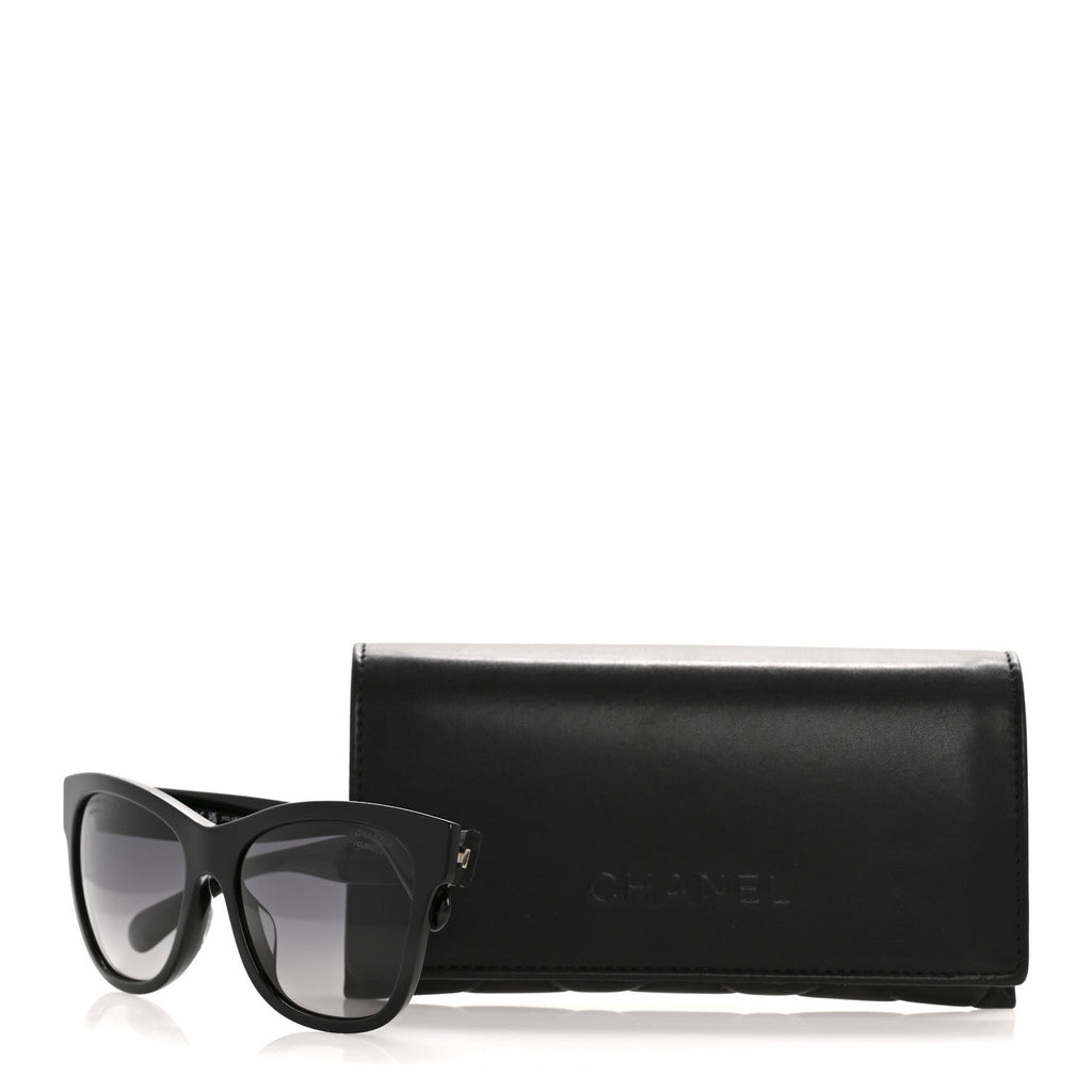 Acetate Polarized Square CC Sunglasses 5380 Black