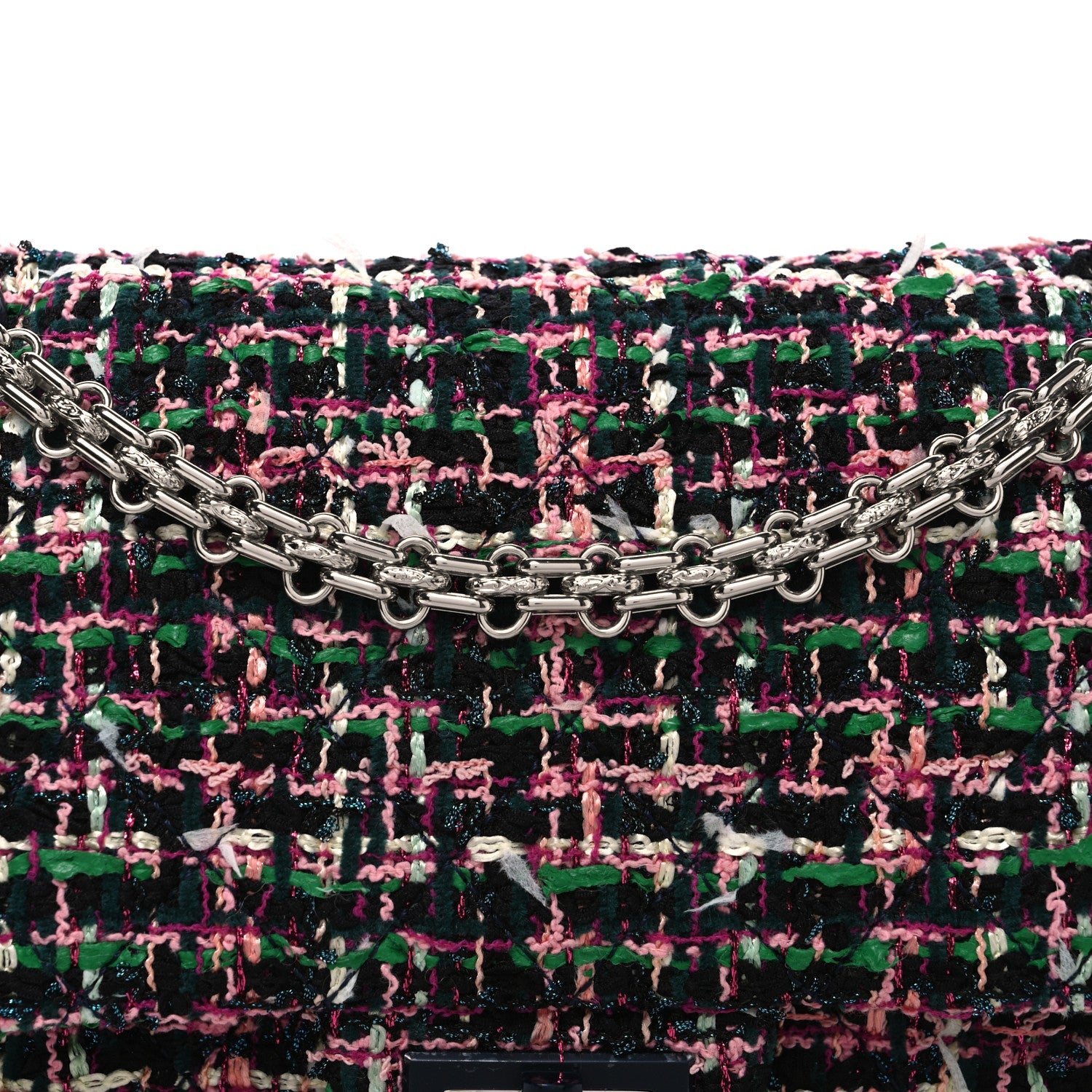 Chanel Tweed Resin 2.55 Reissue 225 Flap Pink