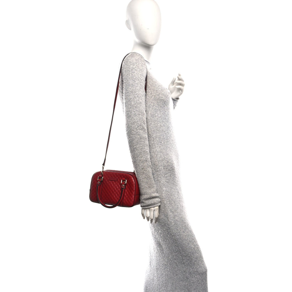 Gucci Soft Microguccissima Small Crossbody Bag Rosso
