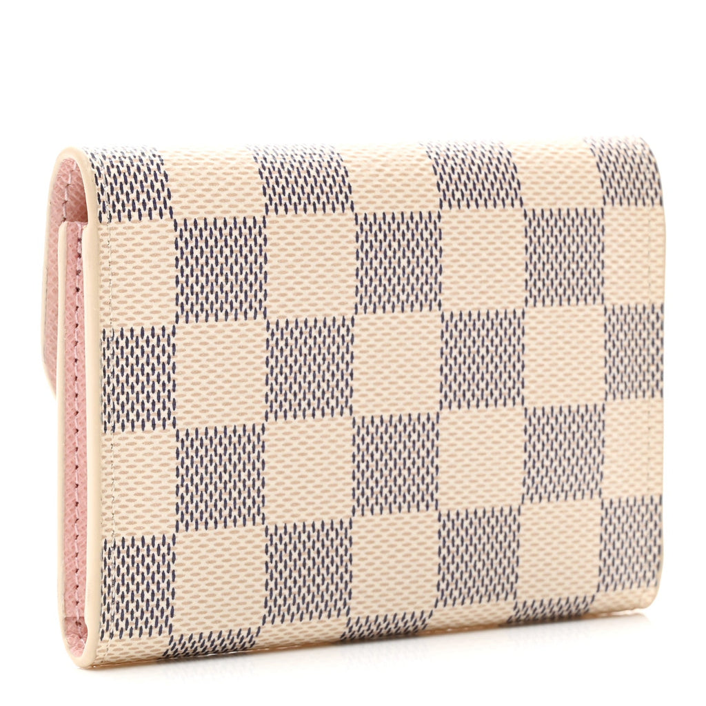 Louis Vuitton Damier Azur Rosalie Coin Purse Rose Ballerine