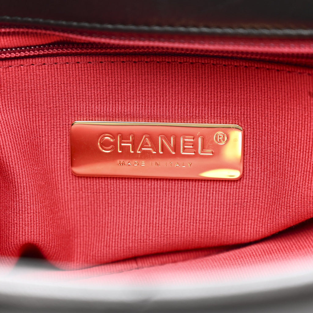 Chanel Lambskin Quilted Medium Chanel 19 Flap Black