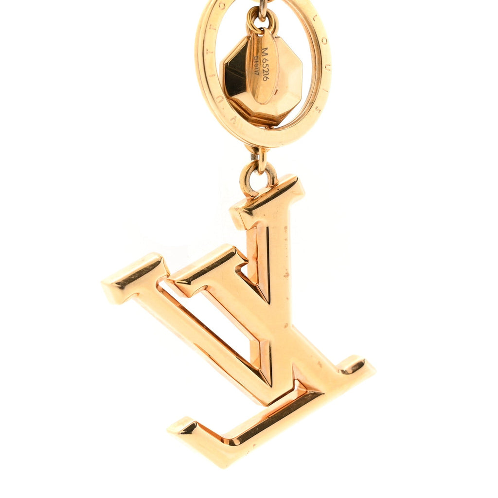 Louis Vuitton LV Facettes Bag Charm Key Holder Gold