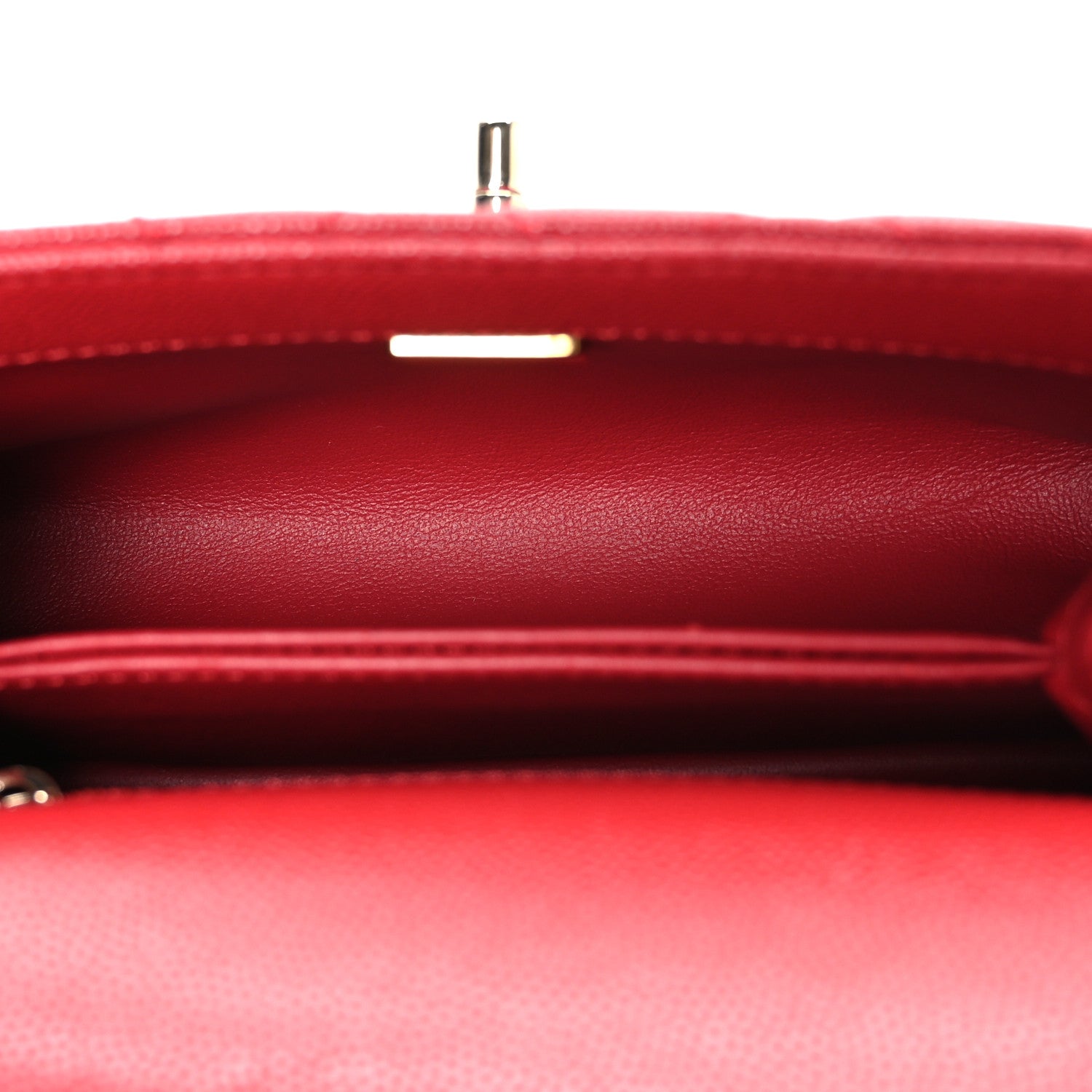Chanel Caviar Quilted Extra Mini Coco Handle Flap Red