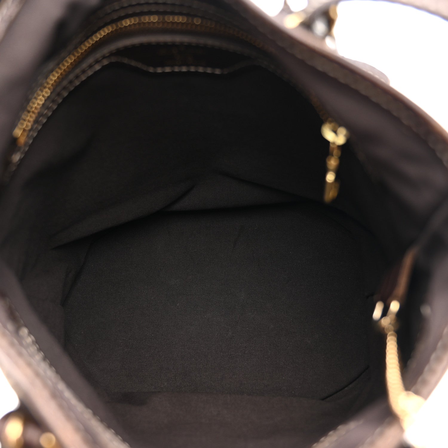 Louis Vuitton Mini Lin Monogram Bucket Bag Ebene