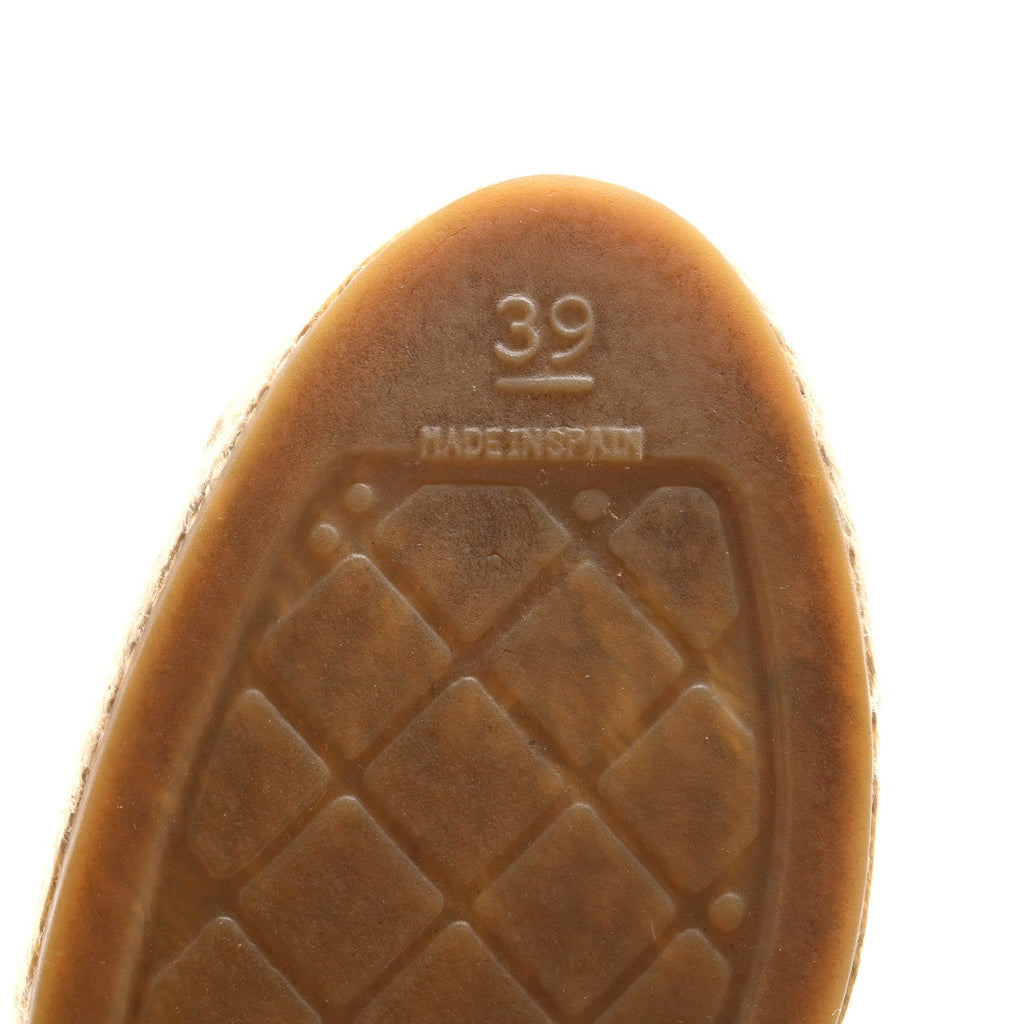 Lambskin CC Espadrilles 39 Beige Black