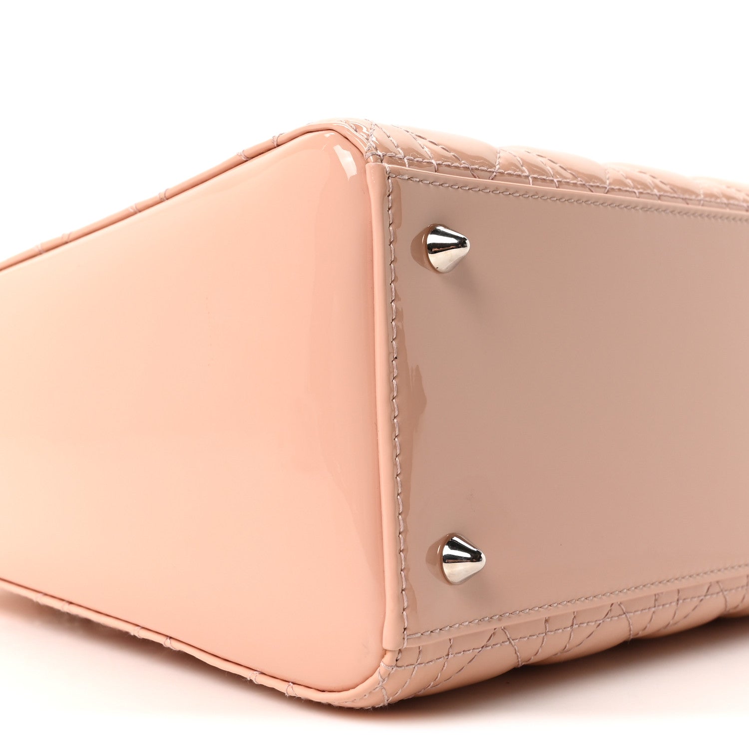 Christian Dior Patent Cannage Medium Lady Dior Light Pink