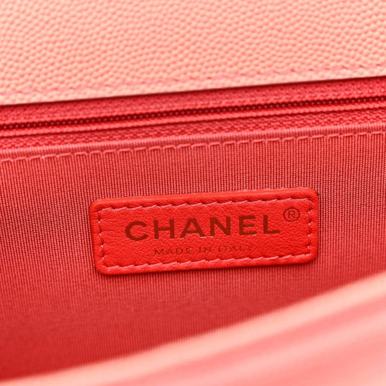 Chanel Caviar Quilted Medium Sunset On The Sea Flap Coral