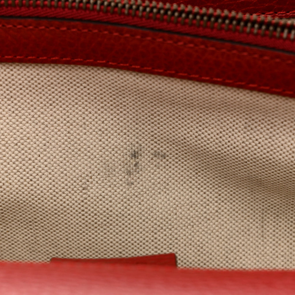 Gucci Dollar Calfskin Swarovski Crystal Small Dionysus Shoulder Bag Hibiscus Red