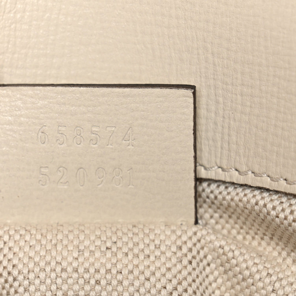 Gucci Azalea Calfskin Web Mini Horsebit 1955 Shoulder Bag Mystic White