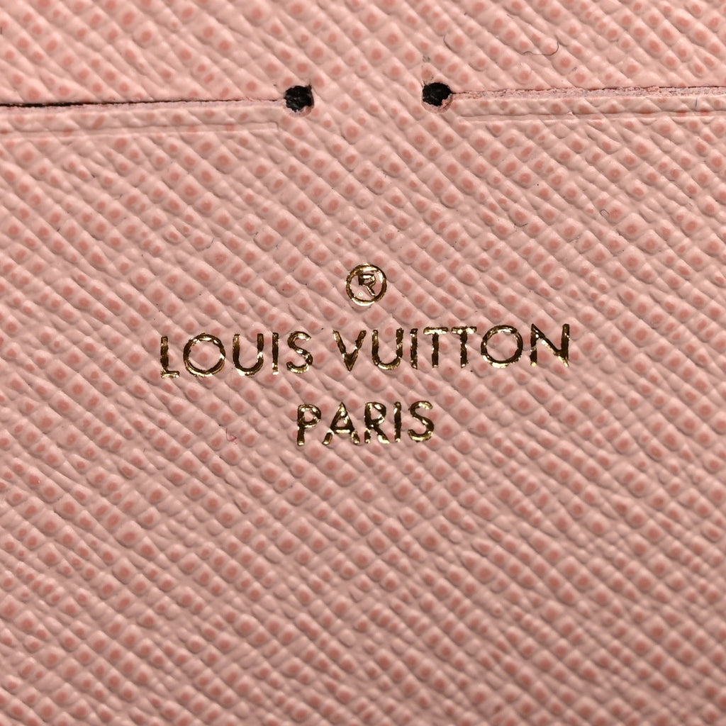 Louis Vuitton Monogram Clemence Wallet Rose Ballerine