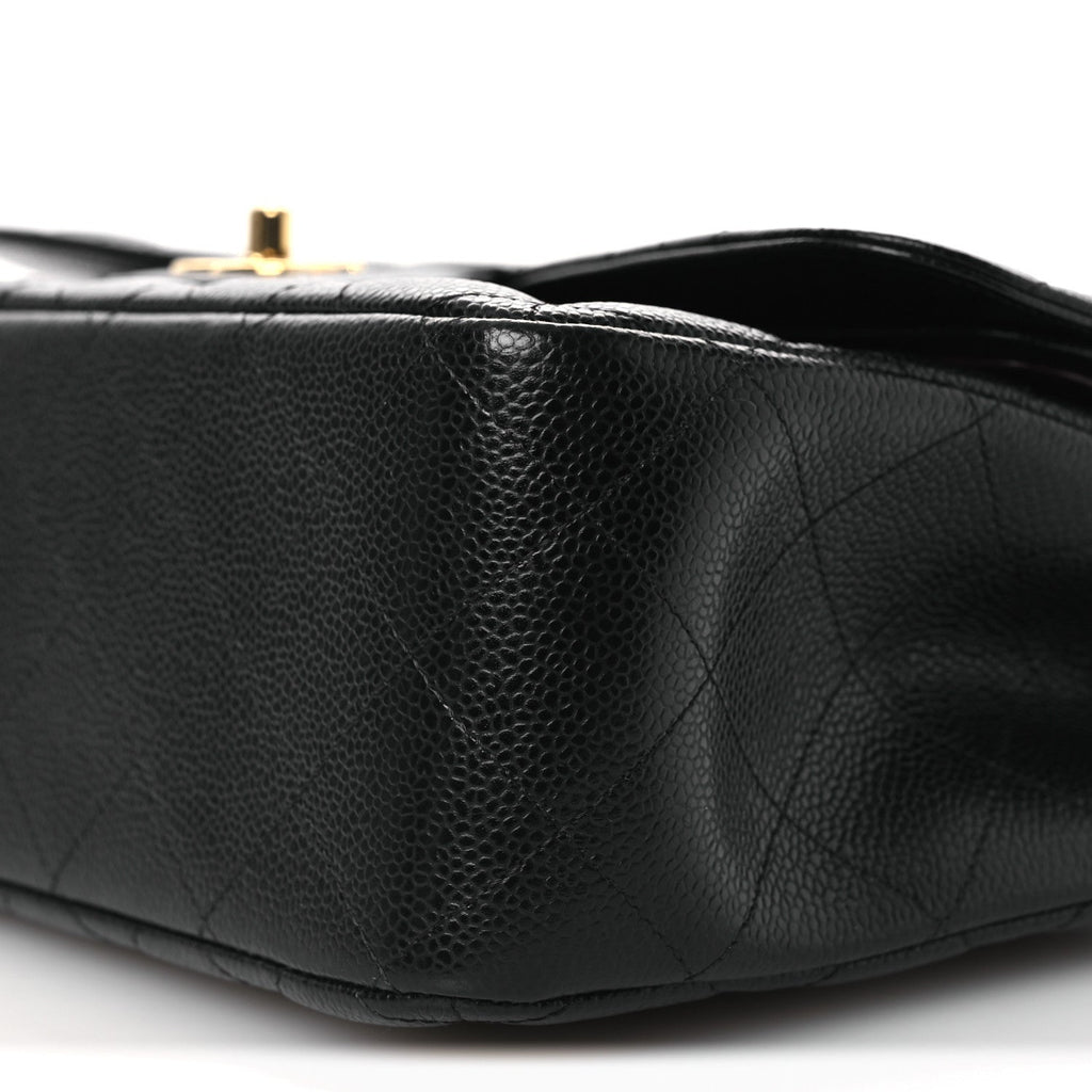 Chanel Caviar Quilted Jumbo Double Flap Black