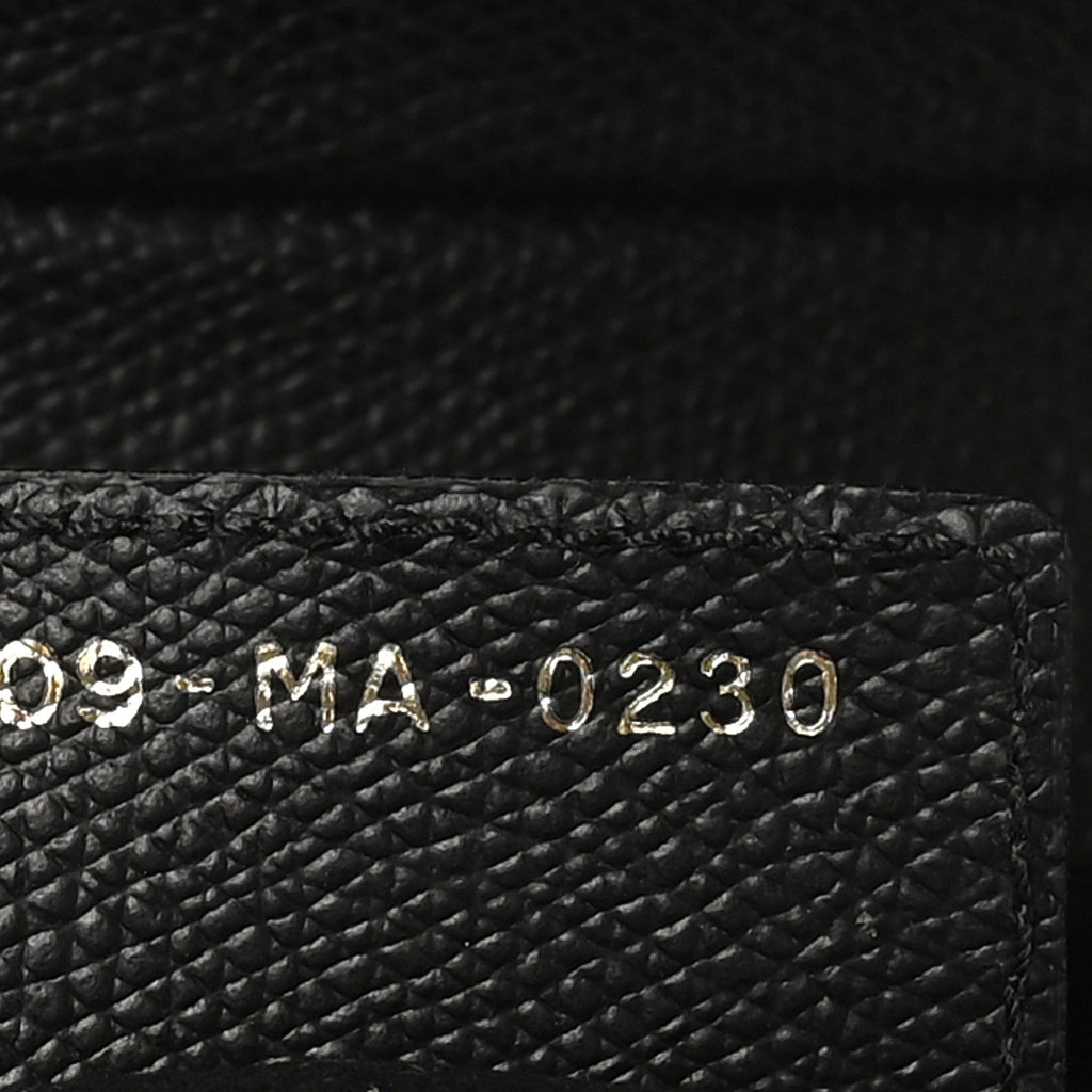 Christian Dior Grained Calfskin Saddle Bag Black