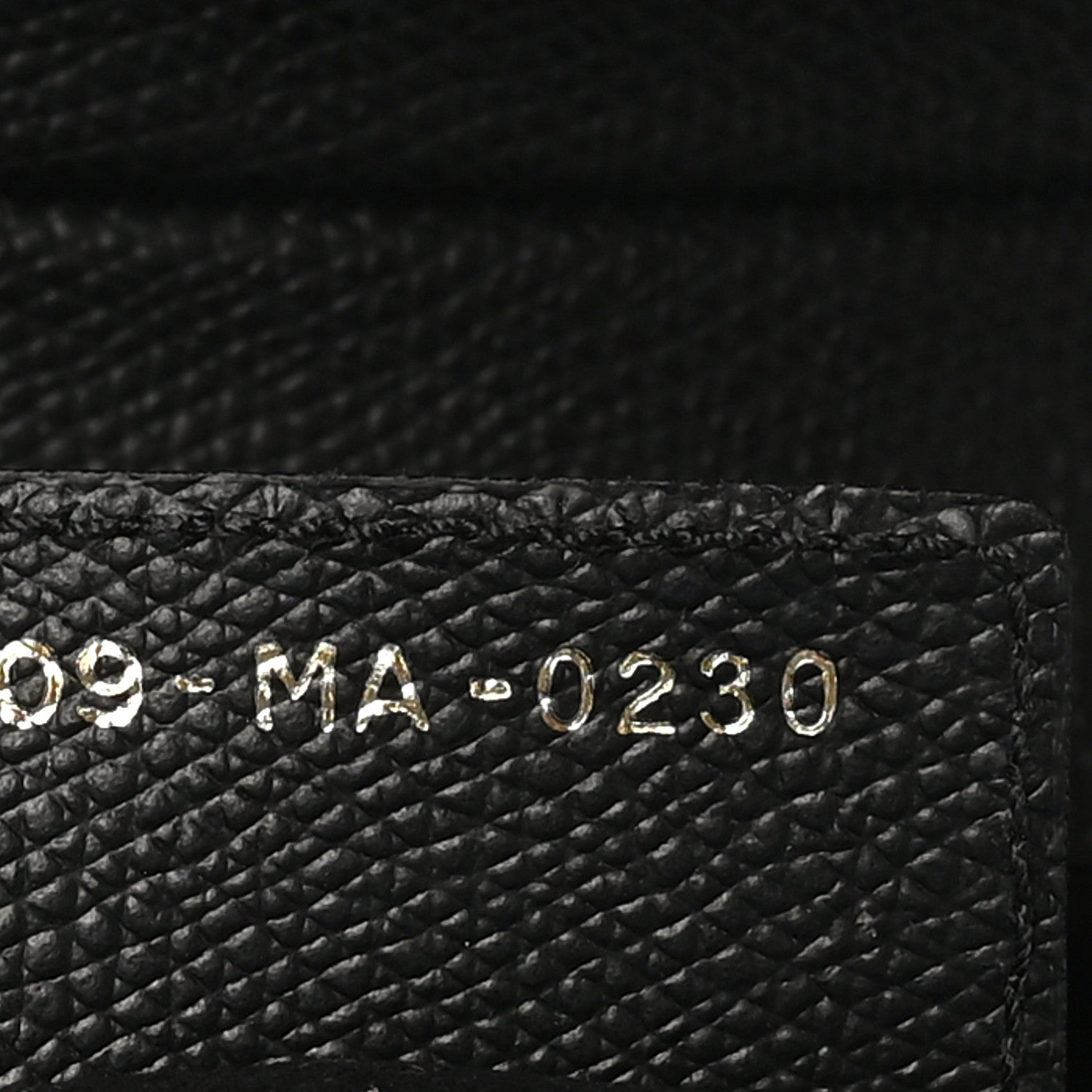 Christian Dior Grained Calfskin Saddle Bag Black