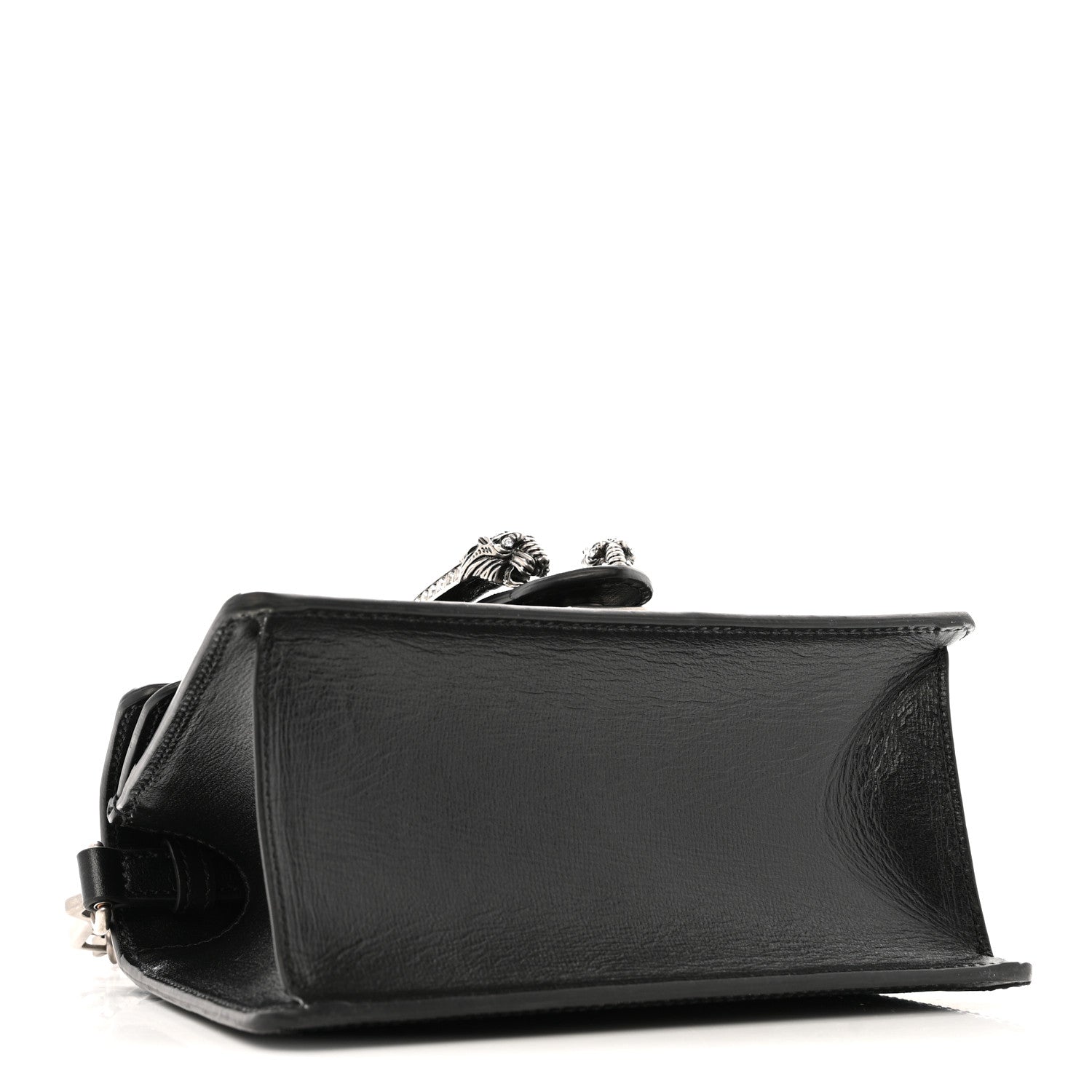 Gucci Satin Crystal GG Monogram Mini Dionysus Top Handle Bag Black