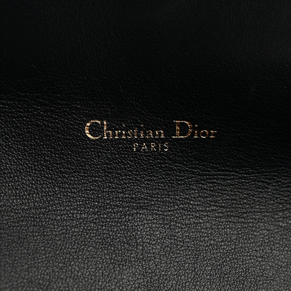 Christian Dior Oblique Saddle Chain Long Wallet Blue