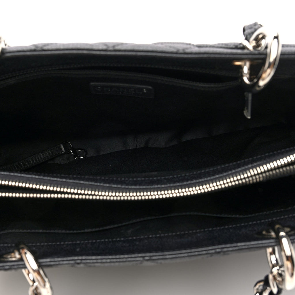 Chanel Caviar Quilted Grand Shopping Tote GST Black