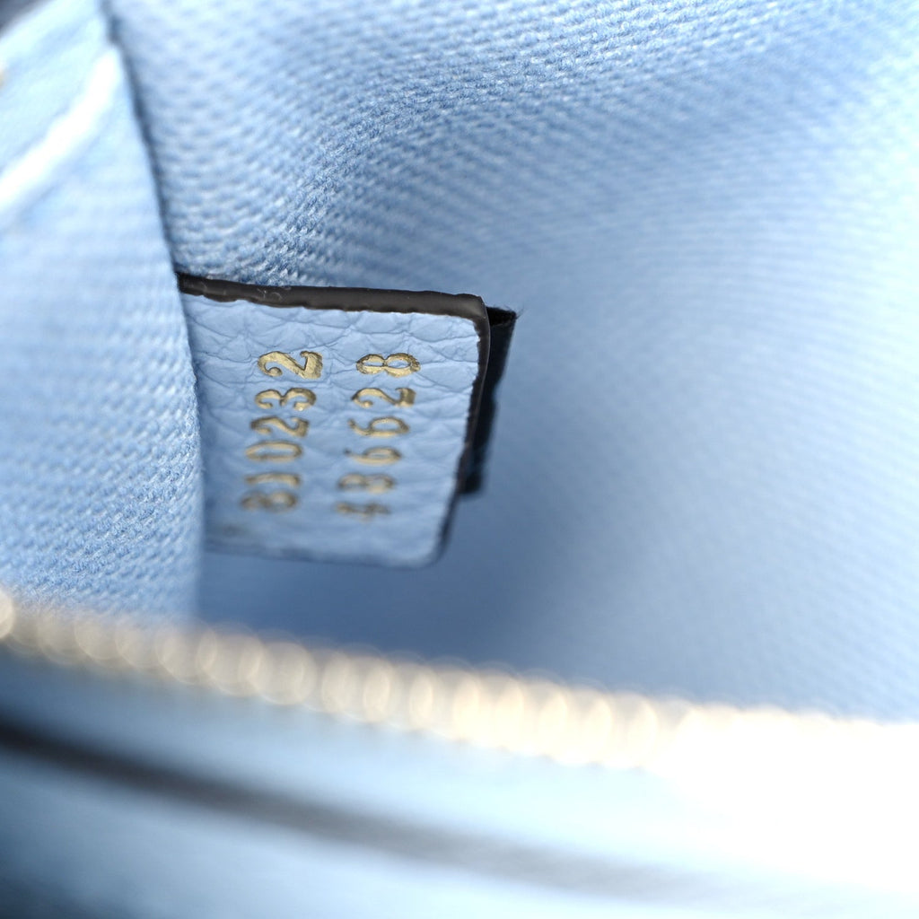 Gucci Grained Calfskin Web Medium Jackie 1961 Hobo Light Blue
