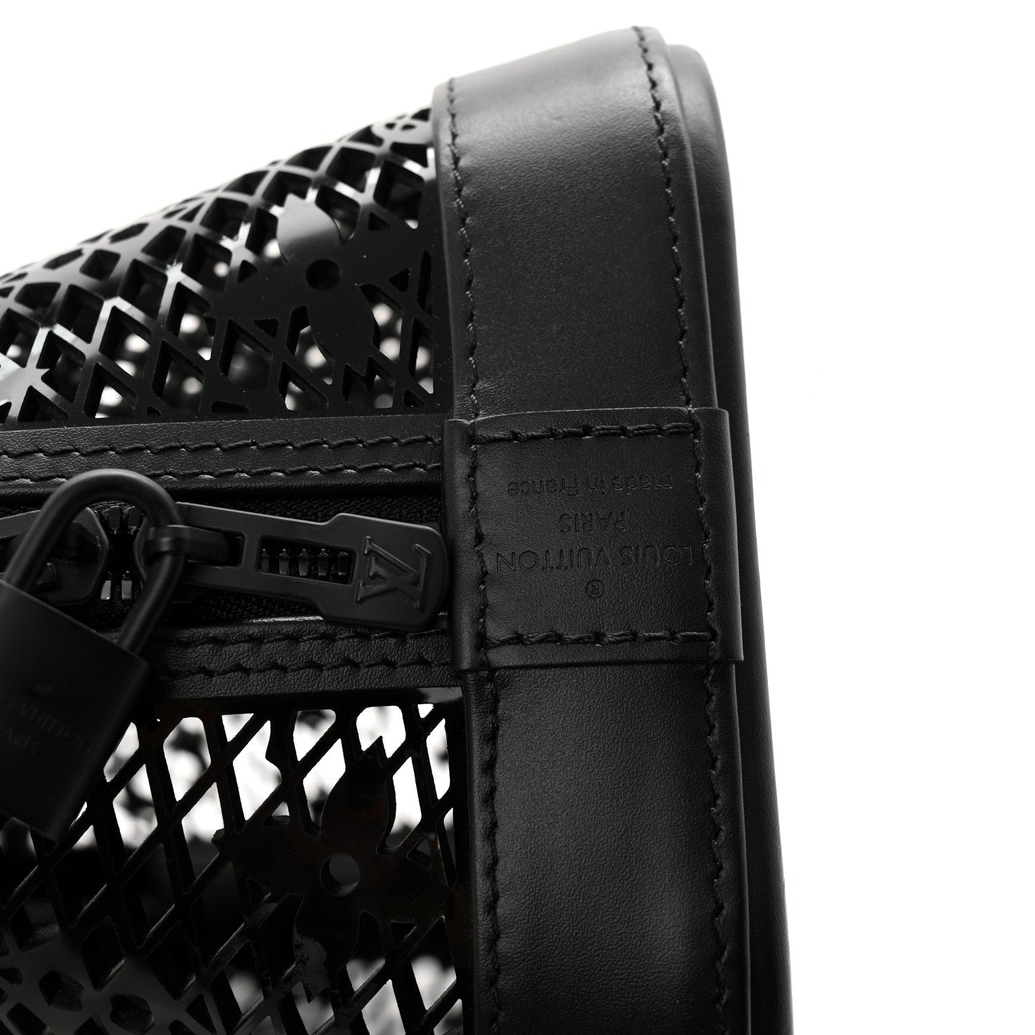 Louis Vuitton Patent Calfskin Laced Monogram Alma PM Black
