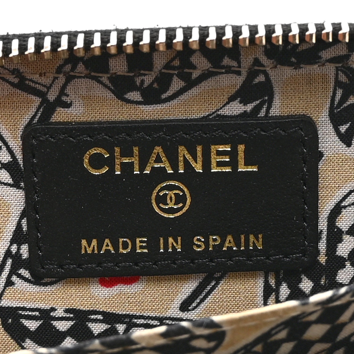 Caviar Quilted Striated CC Zip Coin Purse Black