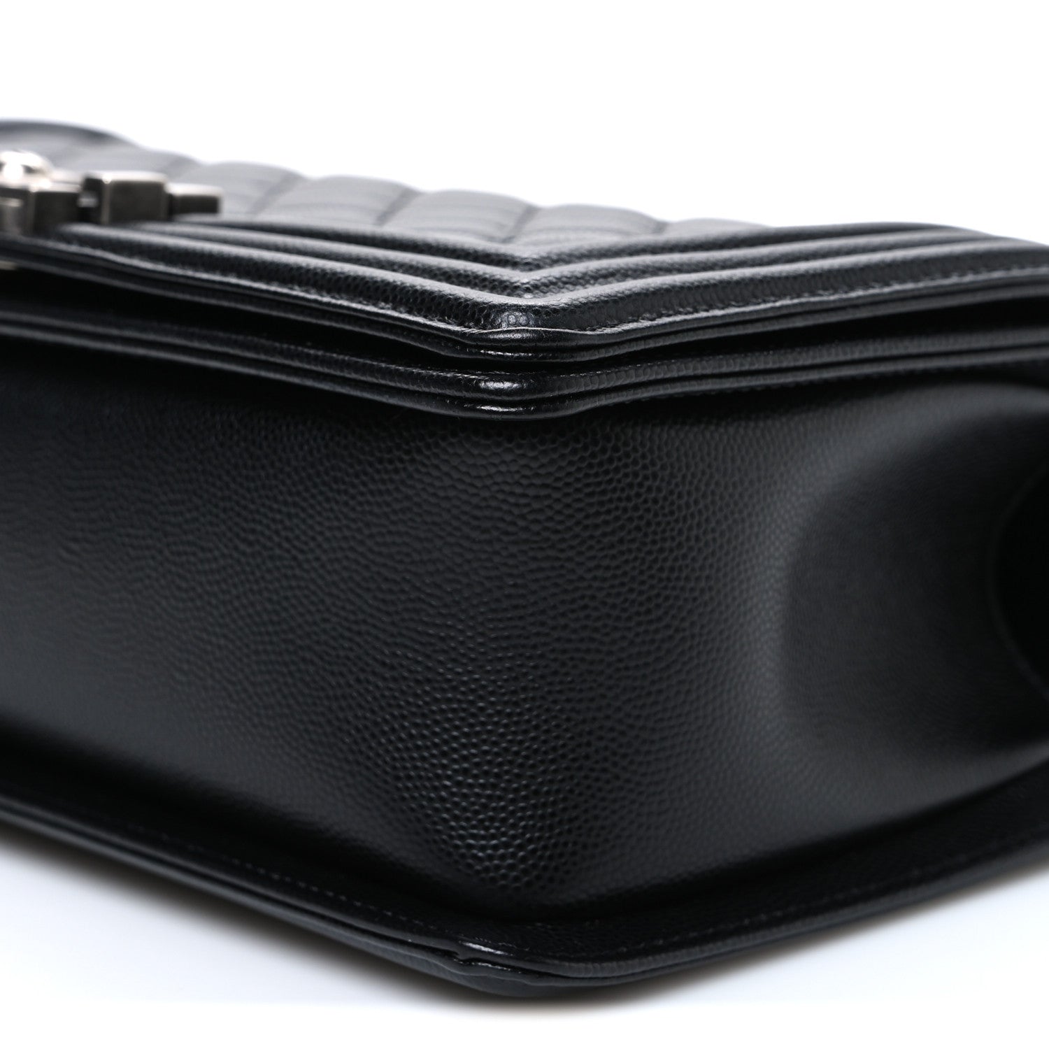Chanel Caviar Quilted Medium Boy Flap Black