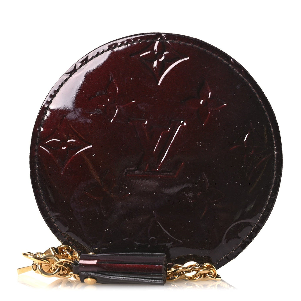 Louis Vuitton Vernis Chapeau Coin Purse Amarante