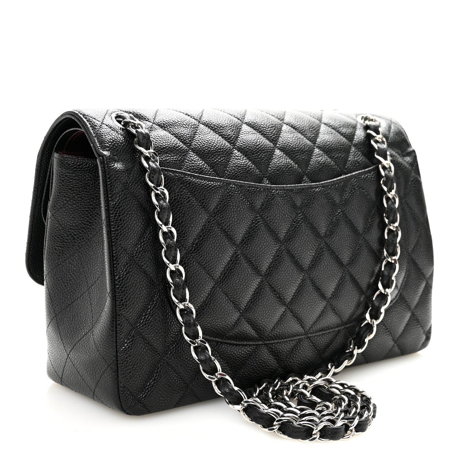 Chanel Caviar Quilted Jumbo Double Flap Black