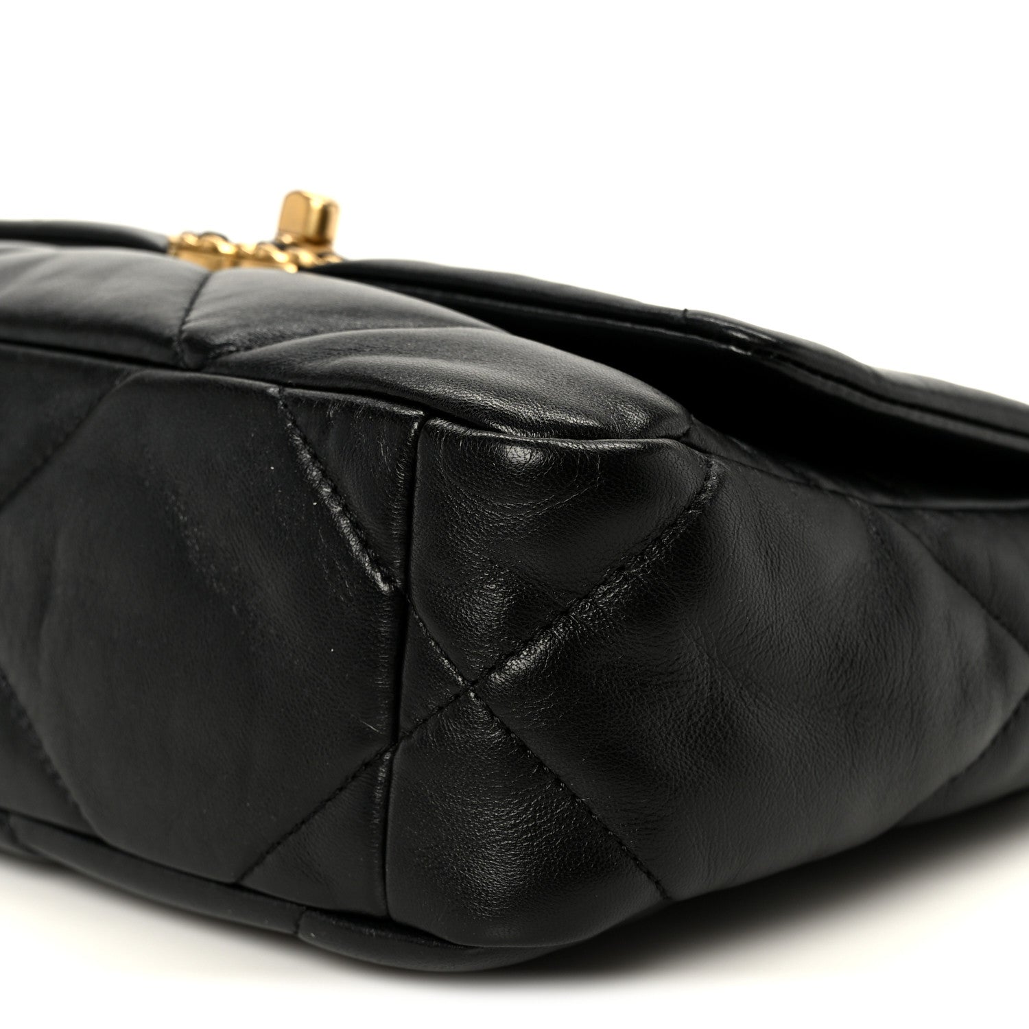 Chanel Lambskin Quilted Medium Chanel 19 Flap Black