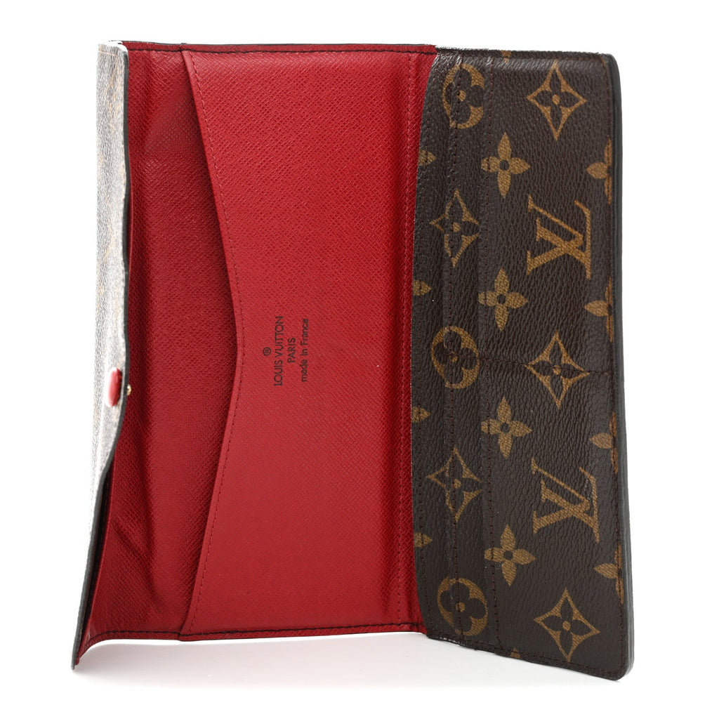 Louis Vuitton Monogram Josephine Wallet Red