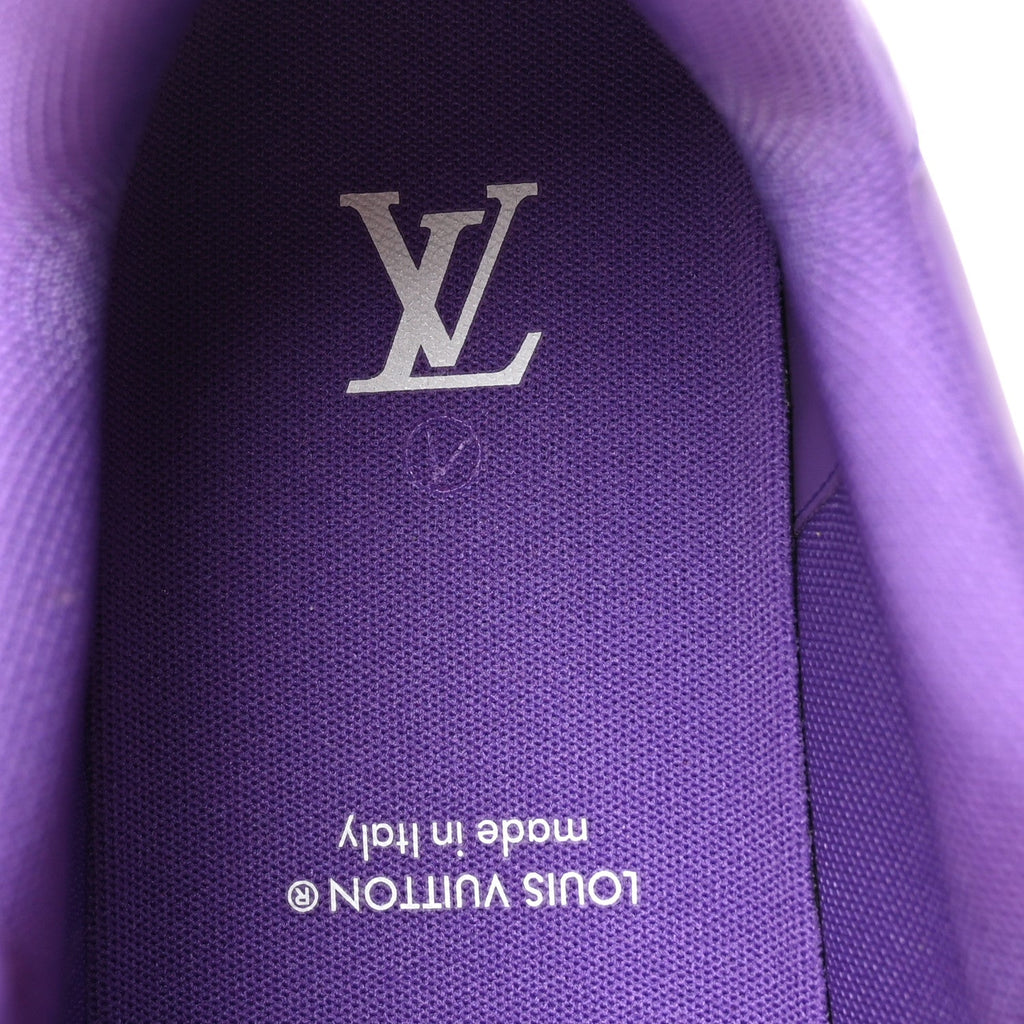 Louis Vuitton Calfskin Epi Mens LV Trainer Sneakers 9 Violet