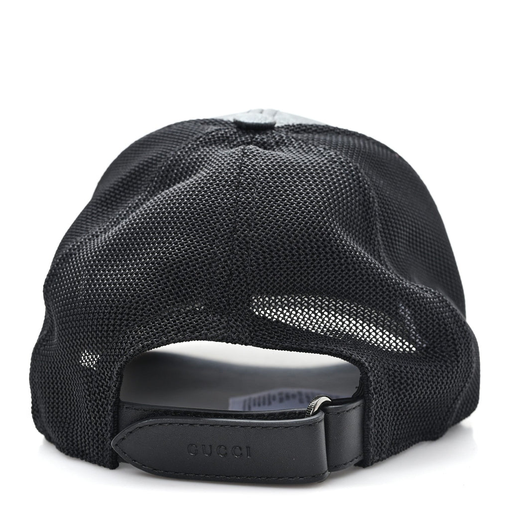 Gucci GG Supreme Monogram Baseball Hat M 58 Black