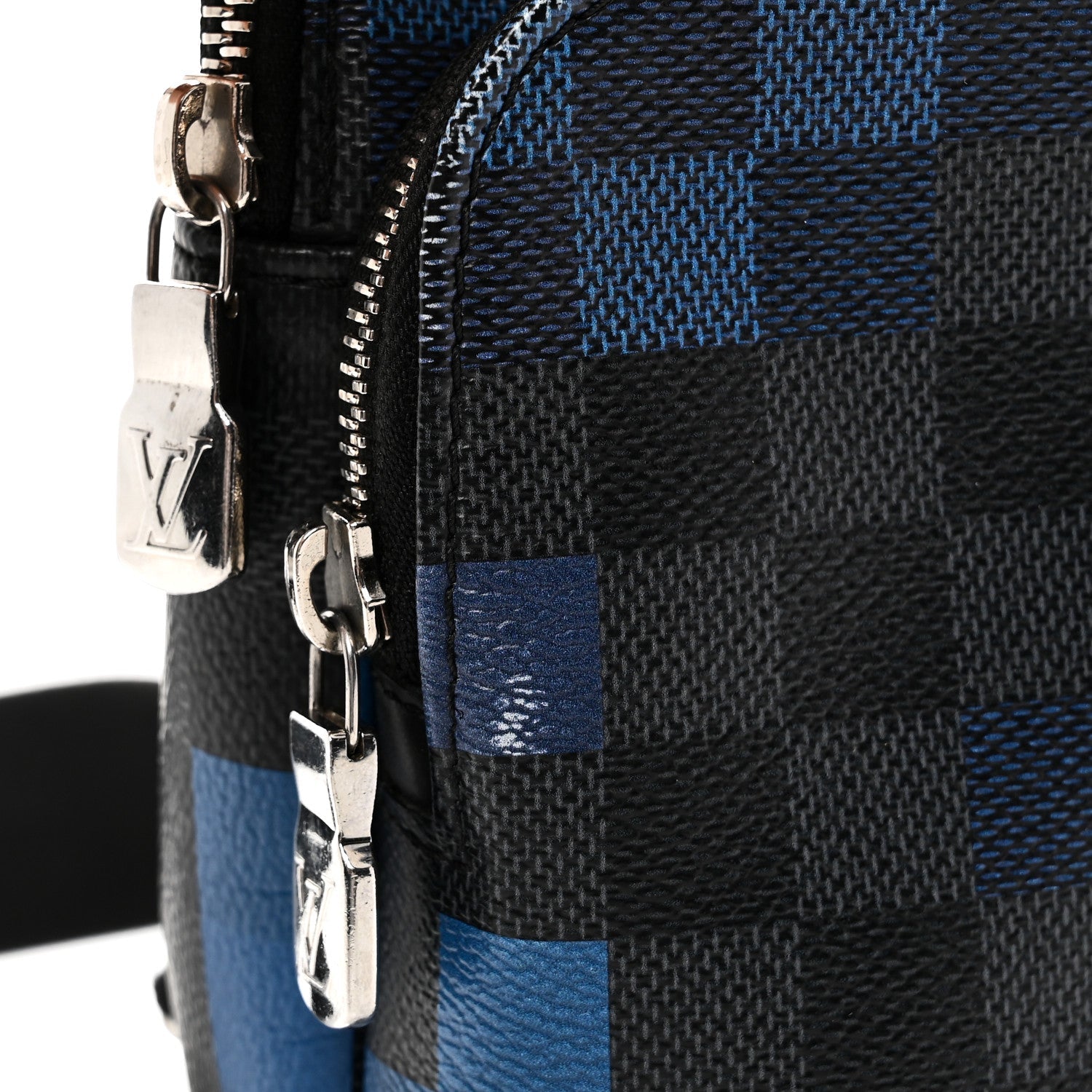 Louis Vuitton Damier Graphite Pixel Avenue Sling Backpack Blue