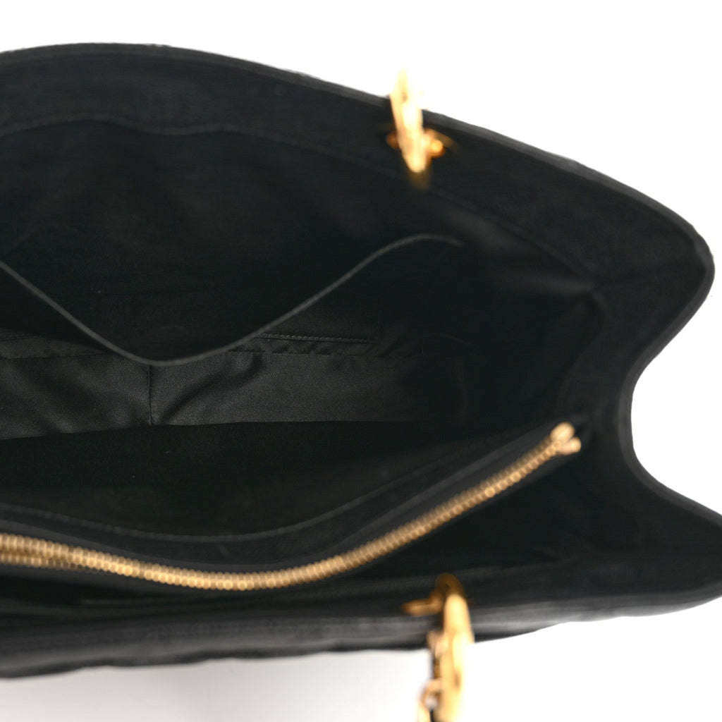 Chanel Caviar Quilted Grand Shopping Tote GST Black