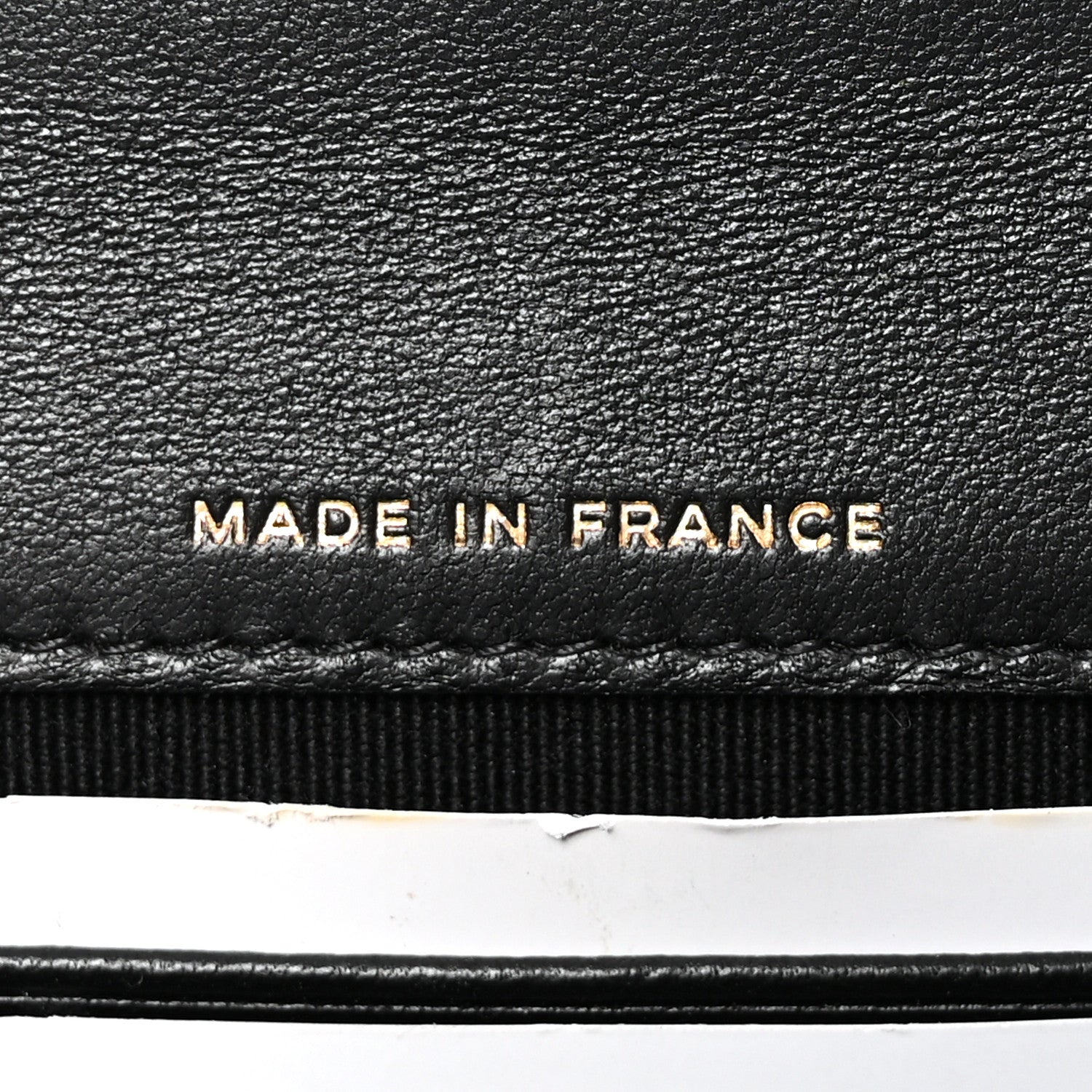 Chanel Lambskin Quilted Chain Top Handle Clutch With Chain Black
