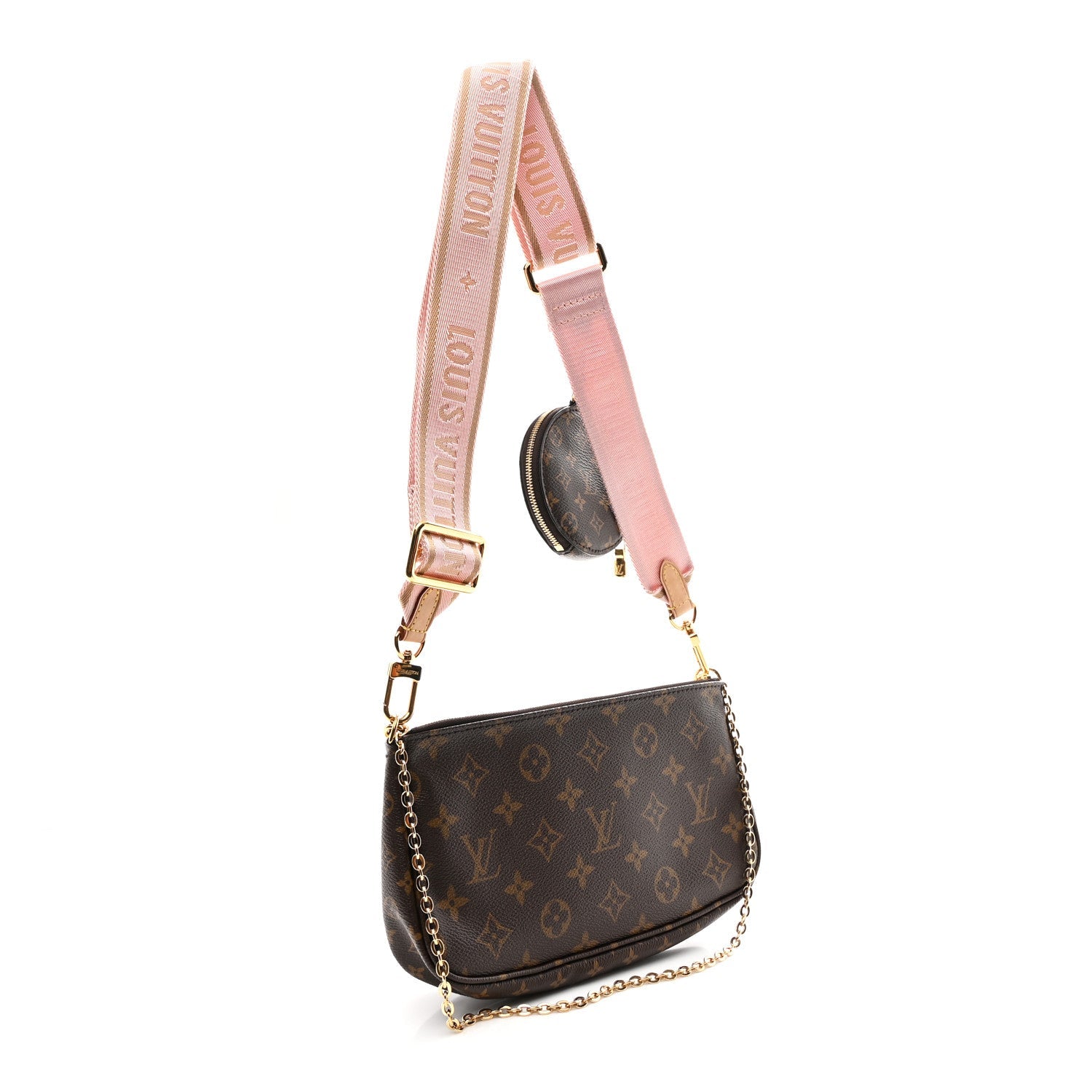 Louis Vuitton Monogram Multi Pochette Accessories Rose Clair