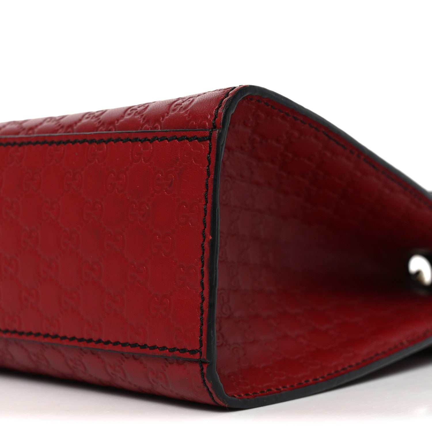 Gucci Microguccissima Medium Emily Chain Shoulder Bag Red