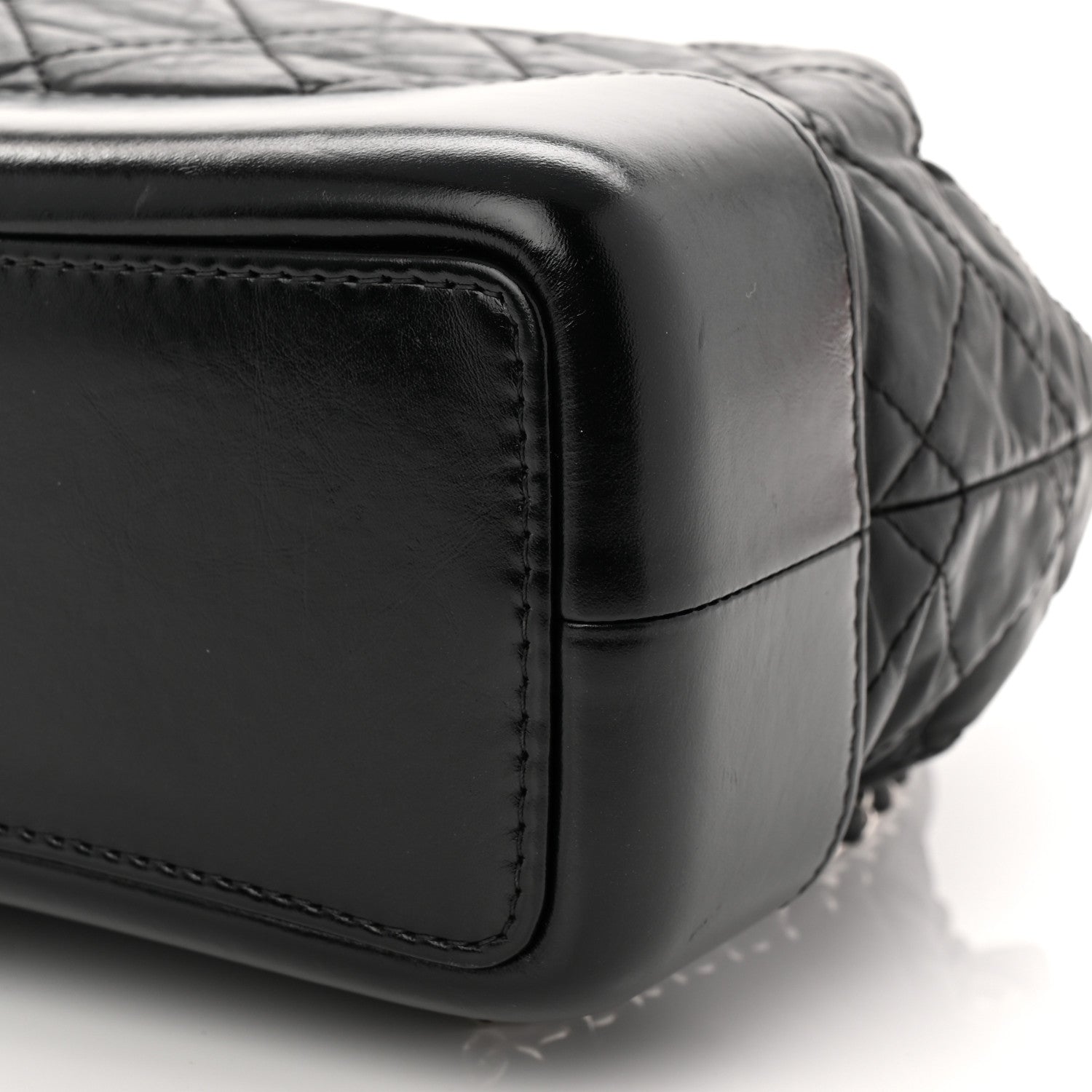 Chanel Aged Calfskin Quilted Small Gabrielle Backpack Black