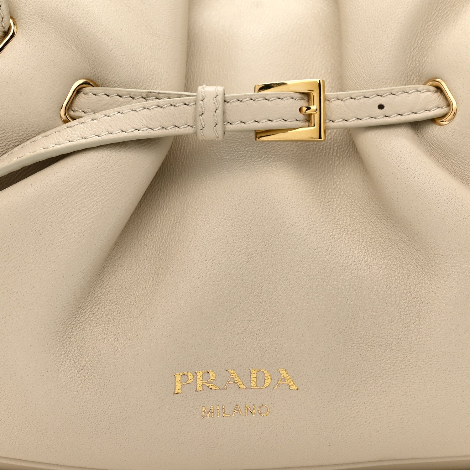 Prada Nappa Small Dada Shoulder Bag Avorio