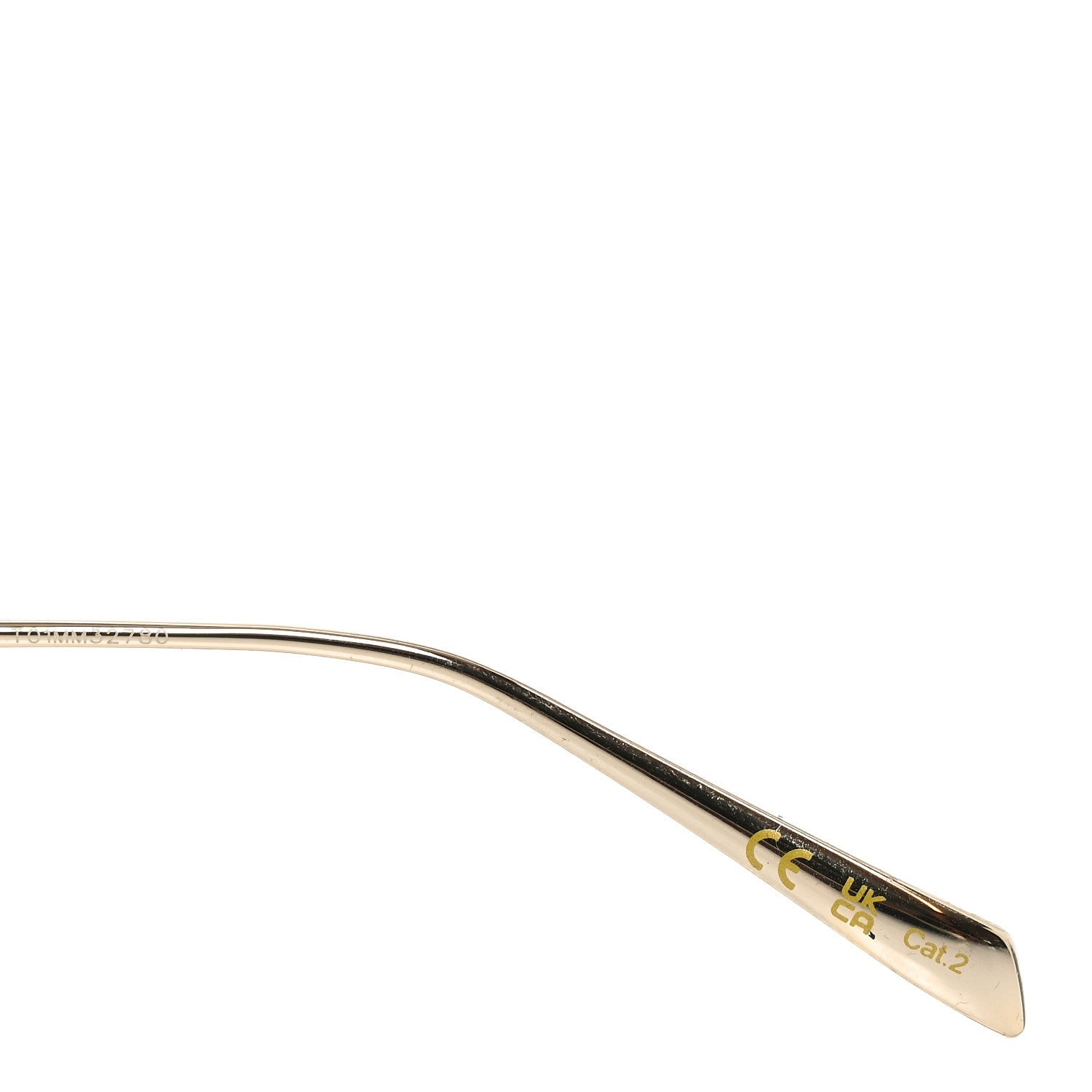 Gucci Metal Logo Oval Sunglasses GG1802S Gold