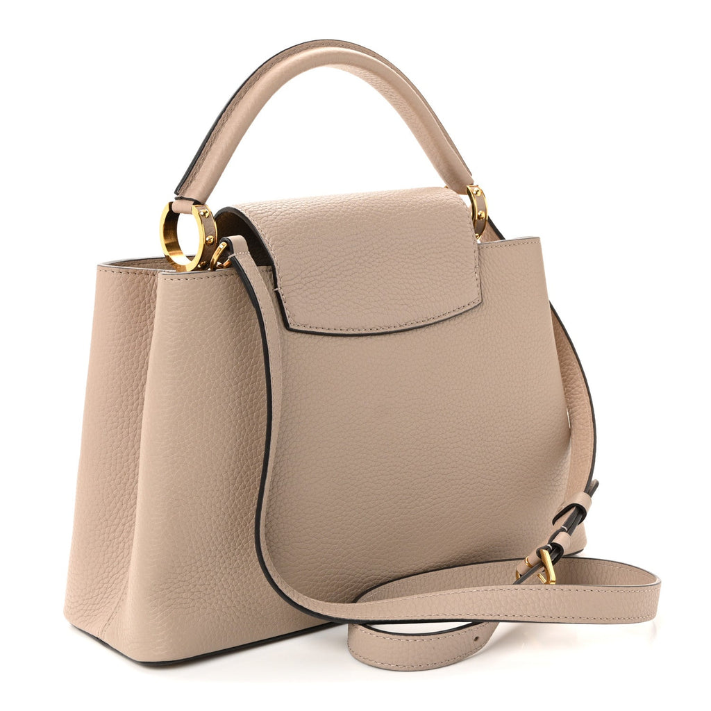 Louis Vuitton Taurillon Capucines PM Galet