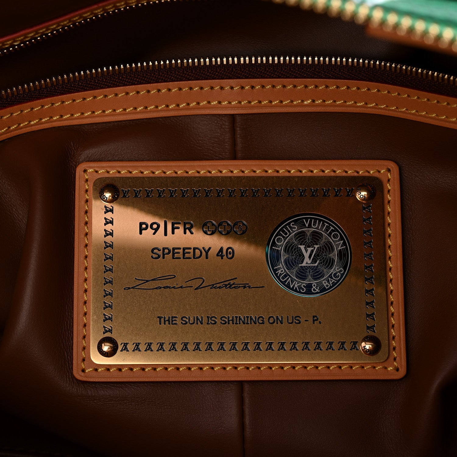 Louis Vuitton Calfskin Monogram Speedy P9 Bandouliere 40 Green