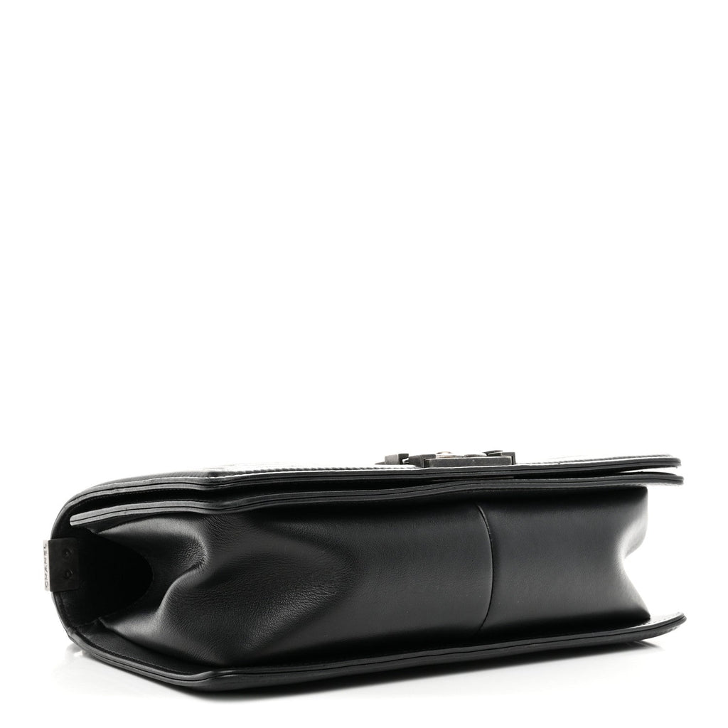 Chanel Calfskin Quilted Medium Boy Flap Black