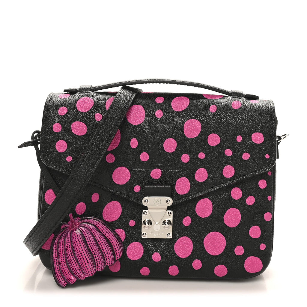 Louis Vuitton LV x YK Empreinte Monogram Giant Pochette Metis Black Fuchsia