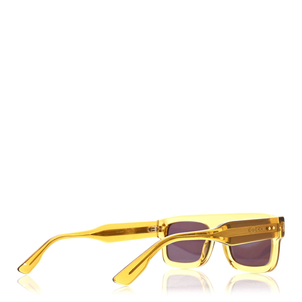 Gucci Acetate Square Frame Sunglasses GG1085S Yelllow