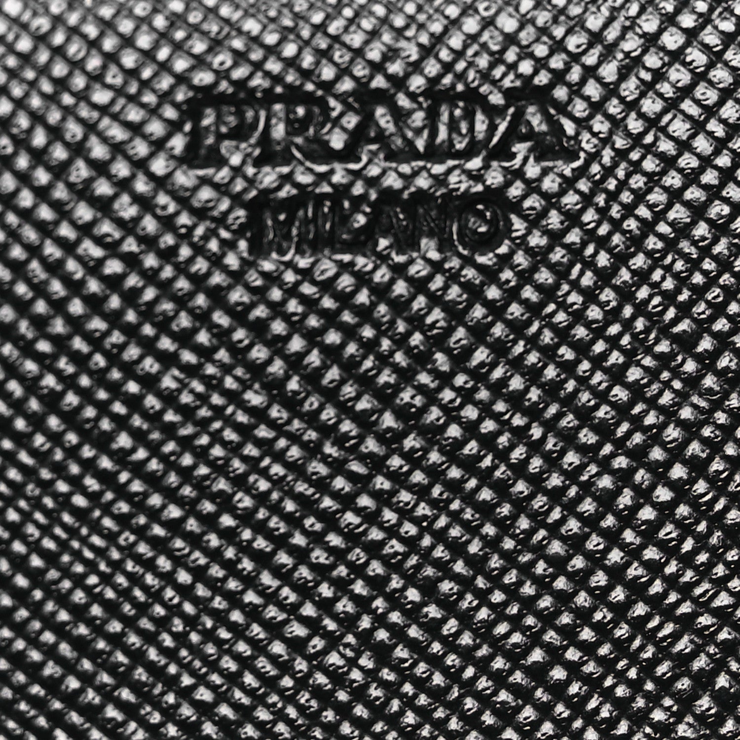 Prada Saffiano Triangle Continental Flap Wallet Black