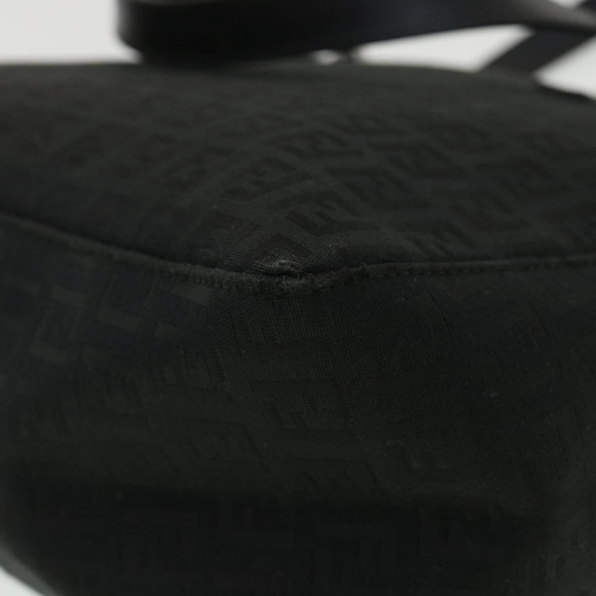 FENDI Zucchino Canvas Hand Bag Black  ac1348